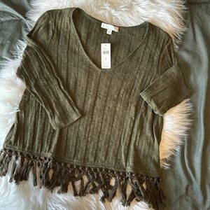 A n t h r o p o l o g i e • Eri & Ali fringe sweater